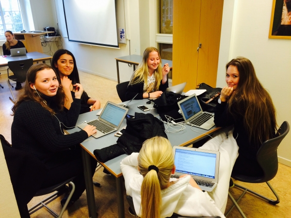 SID - Safer Internet Day activities at the Fridagymnasiet college in Vänersborg, Sweden, part 2